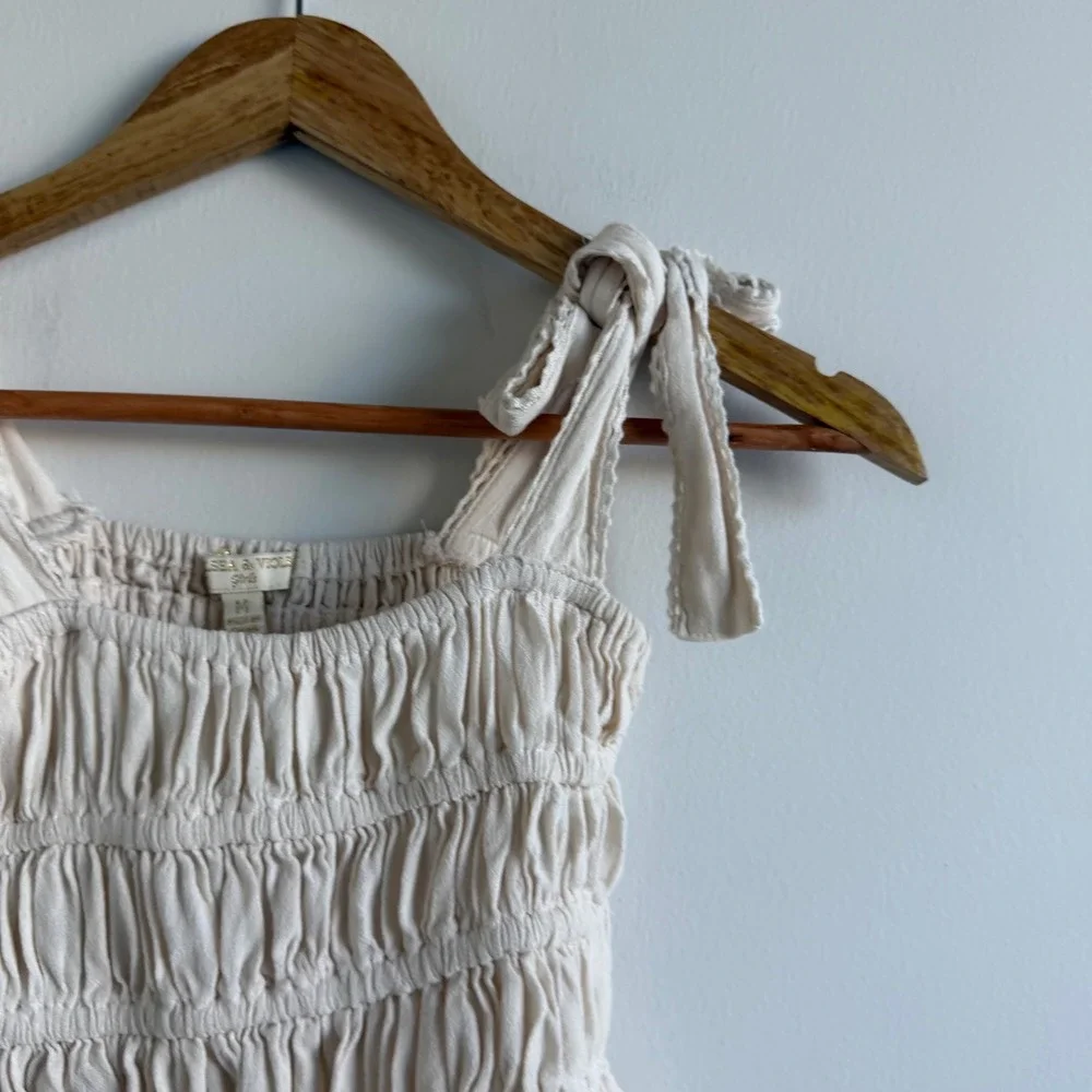 Chelsea and Violet Girls Ruched Tie Strap Tank Size 4‎
